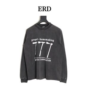 ERD Men's Charcoal Long Sleeve Tee
